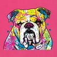 thumbnail image 5 of Wild Bobby, Dean Russo Neon Colorful Pug Dog The Bulldog Dog Lover Women Racerback Tank Top, Raspberry, X-Large, 5 of 5