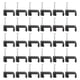 thumbnail image 5 of 100 piezas de medias abrazaderas negras con ganchos en J y clavos para soporte de tuberías, herramientas de fijación, 5 of 6