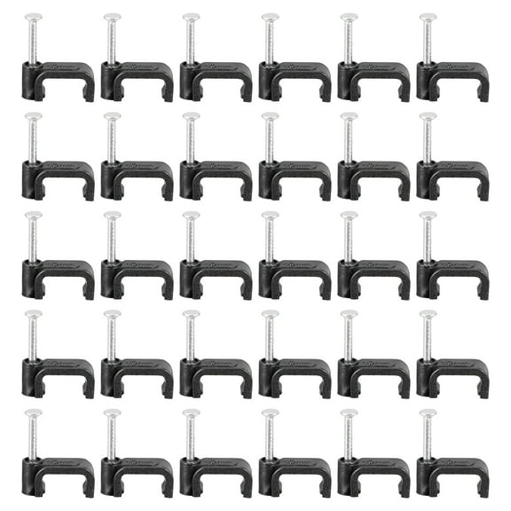 Steel Nail 200 Pcs Cable Bundle Clips J Shaped Hooks Electric Wire Material