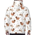 thumbnail image 7 of Sikiie Rabbit And Squirrel Men's Hoodie, Essentials Hoodie, Sweatshirt, Pullover Hooded Sweatshirt for Men-X-Large, 7 of 7