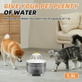 thumbnail image 7 of Nanafrog Cat Water Fountain Automatic Pet Water Dispenser for Multiple Pets,1.5L,Gray, 7 of 7