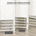 thumbnail image 4 of HOMCOM 6-Panel Room Divider Freestanding Folding Screen for Home White, 4 of 10