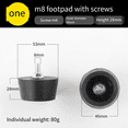 thumbnail image 1 of M8 Rubber Studs Shock-Absorber Anti-Vibration Isolator Mounts, Rubber Cylindrical Vibration Isolation Mount, 1 of 5