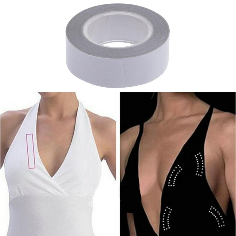 Double-sided Body Tape Gentle Adhesive, Hypo-allergenic Ideal for Deep  Plunge Dresses, Tops Halter Neck Clothes 5m Long, 1.6cm Wide - Walmart.com