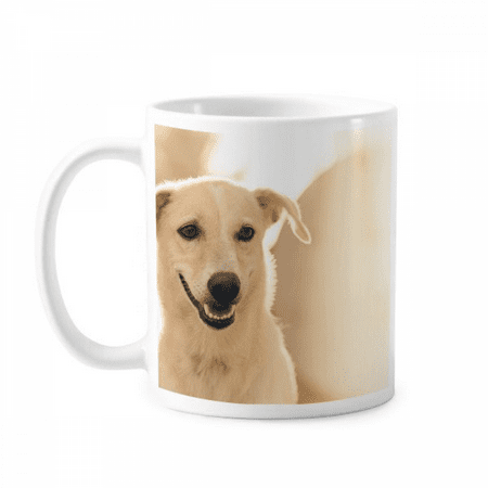 

Sle White Dog Pet Picture Mug Pottery Cerac Coffee Porcelain Cup Tableware