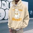 thumbnail image 3 of I'm Just Here For The Boos Halloween Hoodies for Men 2025 Funny Ghost Graphic Hooded Sweatshirt with Pockets Pullover Tops, 3 of 4
