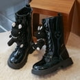 thumbnail image 4 of Little Girls Long Boots Fashion Mid Calf Boots Rabbit Winter Footwear Kids, 4 of 8