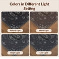 thumbnail image 7 of Design&I 6'x9' Washable Area Rug Snake Gothic Round Spiral Occult Symbols Enchanted Witch Moody for Dining Room, Under Table, Office, Snag-Free, 7 of 7