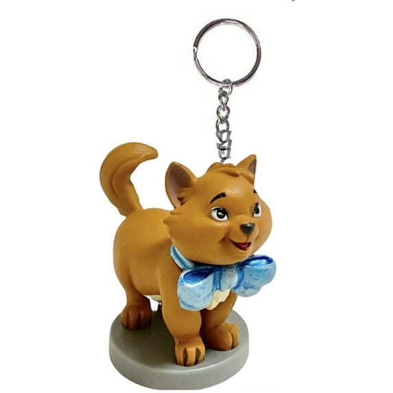 Toulouse Cat Orange Kitten Key Ring Keychain Ornament Figure Charm 3”