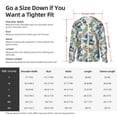 thumbnail image 5 of Lsque Dinosaurs And Leaves UPF 50+ Lightweight Sun Protection Men's Women's Long Sleeve Shirt, Hoodie Performance -XX-Large, 5 of 9