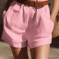 thumbnail image 6 of Sentmoon Overalls Shorts Sleeveless Crew Neck Dressy Jumpsuit Solid Color with Zipper Regular Fit Womens Rompers Dressy Summer for Business and Casual S-3XL, 6 of 7