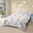 thumbnail image 2 of Cover Set Twin Size - Palm Trees Bedding Set, Bedroom Decor, Sailboat Quilt, 2 of 7