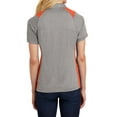thumbnail image 4 of Mafoose Women's Heather Colorblock Contender Polo Vintage Heather/ Deep Orange 4X-Large, 4 of 5