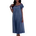 thumbnail image 6 of HomeGardon Nightgowns for Women,Summer Dresses Women's Nightdress Lingerie Sleepwear Solid Color Loose Pajamas, 6 of 6