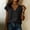 003 Black, variant on Womens Cotton Linen Tee Shirts Casual Short Sleeve Wrap V Neck Blouses 2026 Summer Loose Lightweight Gauze Tunic Tops
