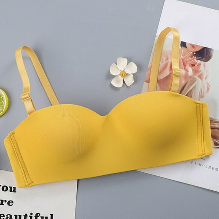 

Ladies Underwear Sexy Invisible Bra Padded Multiway Strapless Push Up Bra Top