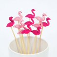 thumbnail image 6 of Efavormart 100 Pack - 5"  Flamingo Party Picks, Bamboo Skewers, Decorative Top Cocktail Sticks - Fushia/Pink  Toothpick, Tropical Party Decoration, Supplies, Hawaiian Luau Party, Tropical, 6 of 11