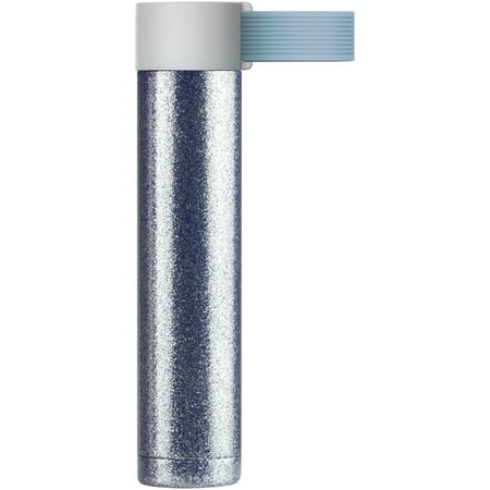 ASOBU SBV40B 8-Ounce Skinny Glitter Water Bottle (Blue)