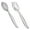 Silver, variant on Smarty Silver Disposable Plastic Serving Flatware Set (150 Set)