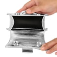 thumbnail image 4 of Monedero FALETO Mini Silver de Cuero Vegano para Mujer Y2K, 4 of 8