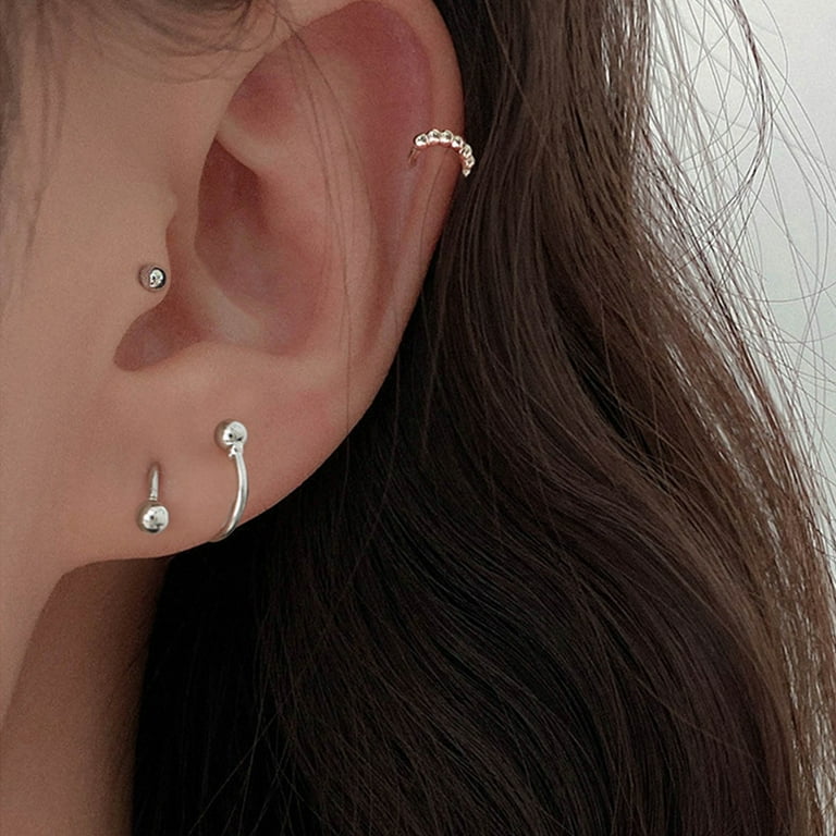 GENEMA Twist Wrap Ear Earring Spiral Helix Stud Ear Climber