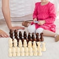 thumbnail image 1 of BELOVING 32 Pieces Wooden Chess Pieces for Chess Board Games Checkers Game Chessboard M, 1 of 10