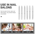 thumbnail image 4 of 12pcs Side Toenails Non-rust Buffer for Pedicure Tool Accessories Trimming Salon Case Home Nail Professional Double Silver Files Art Steel Metal Diamond Stainless S Block Tools, 4 of 5
