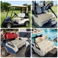 thumbnail image 6 of Golf Cart Seat Covers for 2 Seater,Farmhouse Yellow Microfiber Cart Seat Towel Blanket,Vintage Flower Leaf Botanical Plant Absorbent Breathable Non Slip Bench Seats Protector for Golf Course 51"x31", 6 of 9