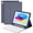Purple, variant on Detachable Bluetooth Keyboard Cover for iPad 11 Gen A16 11" 2025 / iPad 10 Gen 10.9" 2022, Slim Folio Case with Apple Pencil Slot,Cream White