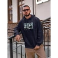 thumbnail image 2 of Retro Futuristic Collage Hoodie Men -Image by Shutterstock, Male Large, 2 of 4