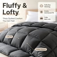 thumbnail image 3 of Soft Lightweight Bed Comforter, All‑Season Microfiber Duvet Insert, Breathable Quilted Comforter, Multi‑Color & Size Options, 3 of 7