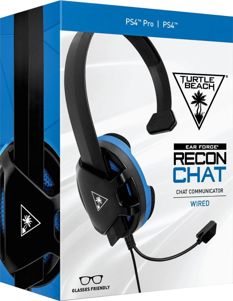 Turtle Beach Recon Chat PlayStation Headset  PS5, PS4, Xbox Series X, Xbox Series S, Xbox One, Nintendo Switch, Mobile, & PC with 3.5mm  Glasses Friendly, High-Sensitivity Mic - Black