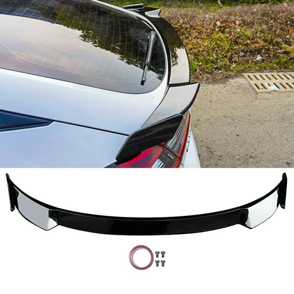 NINTE Rear Trunk Spoiler for 2022-23 Honda Civic Hatchback Tail Wing Gloss Black