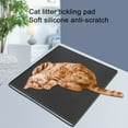 thumbnail image 2 of Mightlink Pet Massage Mat Super Soft Non-Slip Waterproof Foldable Wide Application Keep Floor Clean Lightweight Extra Large Pet Cat Litter Silicone Mat Pet Supplies, 2 of 6