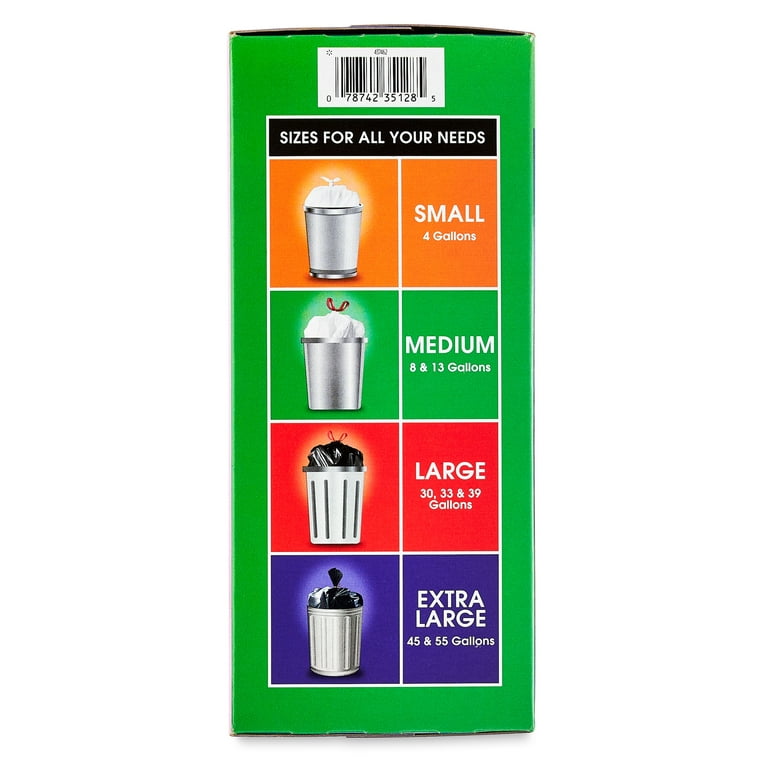 Color Scents Strong Flex Tall Kitchen Trash Bags, 13 Gallon, 40