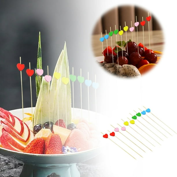 Palillos de cóctel para el Año Nuevo Chino - 100PCS/Palillos de madera, fruta/carne, para fiestas/celebraciones