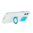 thumbnail image 5 of GSA Slick Camera Cover Case w/Ring for iPhone 13Pro 6.1" - Clear/Turquoise, 5 of 6