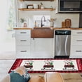 thumbnail image 4 of Kitchen Rugs and Mats Set of 1 Christmas Gnomes Buffalo Red Plaid Truck Snowflakes Kitchen Sink Mat,Non-Slip Area Runner Rug,Washable Floor Mat for Home Dining Room Office 20"x47", 4 of 6