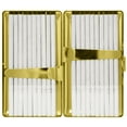 thumbnail image 5 of Set of 2 Metal-Plated 120s Cigarette Case & Stash Box (Gold Squares), 5 of 5