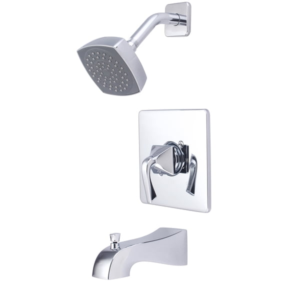 Prenza T-4PR110 Single Handle 1 Spray Tub and Shower Faucet 1.75 GPM in Chrome