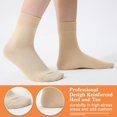 thumbnail image 5 of Women Thin Cotton Socks, Soft Cotton Bootie Socks Women Above Ankle Crew Socks (6-Pairs With gift box), 5 of 13