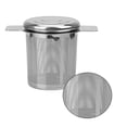 thumbnail image 2 of Electronicheart Double Handles Tea Infuser with Lid Stainless Steel Fine Mesh Coffee Filter Teapot Cup Hanging Loose Leaf Tea Strainer, 2 of 8