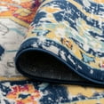 thumbnail image 6 of Transitional 2x3 Area Rug (2' x 3') Medallion Cream, Navy Indoor Scatter Easy to Clean, 6 of 9