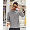 thumbnail image 5 of COOFANDY Men's Hooded Sweatshirts Long Sleeve Casual Waffle Knit Pullover Hoodies with Kanga Pocket, 5 of 7
