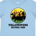 thumbnail image 4 of Inktastic Yellowstone National Park with Bear Mountains and Trees Cricle Boys or Girls Baby T-Shirt, 4 of 5