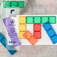 thumbnail image 3 of CONNETIX Magnetic Tiles, Rainbow Rectangle Pack, 18 Pieces, 3 of 6