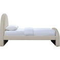 thumbnail image 4 of Meridian Furniture Andaz Beige Chenille Fabric Upholstered Twin Bed, 4 of 10