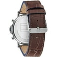 thumbnail image 3 of Tommy Plus Hilfiger TH-1710416.G Daniel Grey Dial Leather Strap Quartz Men Watch, Blue, 3 of 4