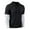 Black, variant on Mens Base Layer, Hooded Fake 2-Piece Base Layer Sport Fitness Top, Men's Long Sleeve T-Shirt