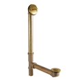 thumbnail image 1 of 16" Trip Lever Waste and Overflow Drain  Brushed Brass, 1 of 1